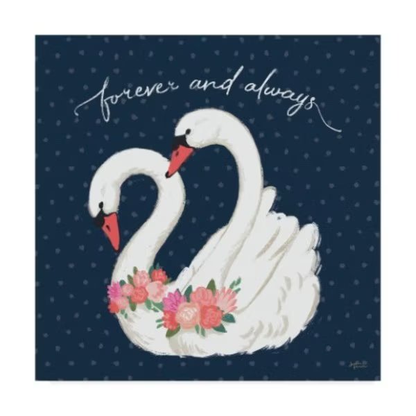 Janelle Penner 'Swan Lake Vi' Canvas Art, 35x35, Trademark Fine Art, Mfr#: WAP04628-C3535GG